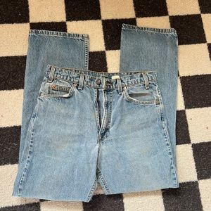 Orange tag Levi’s jeans